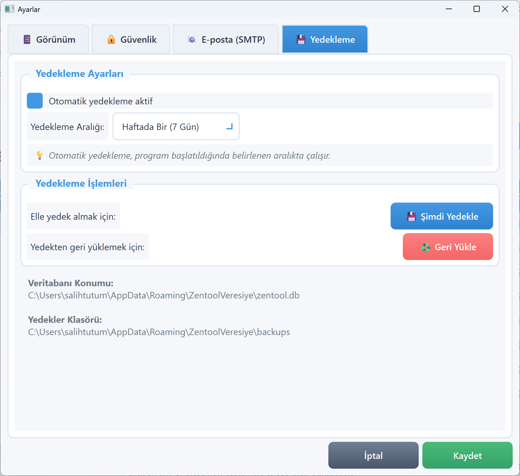 Zentool Veresiye - Tahsilat Ekranı